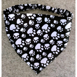 Paw Print Scrunchie Bandanna