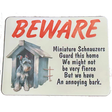 Beware annoying bark signs